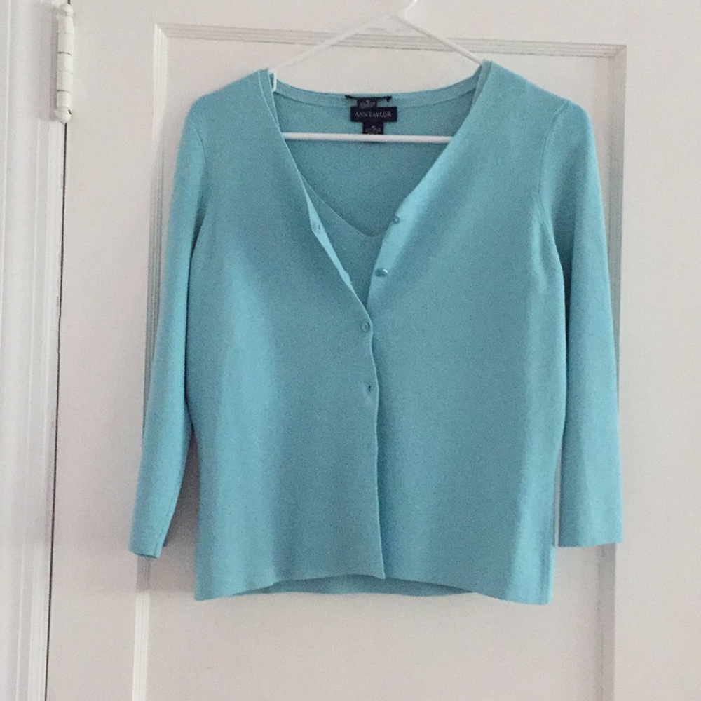 Ann Taylor sweater and shell